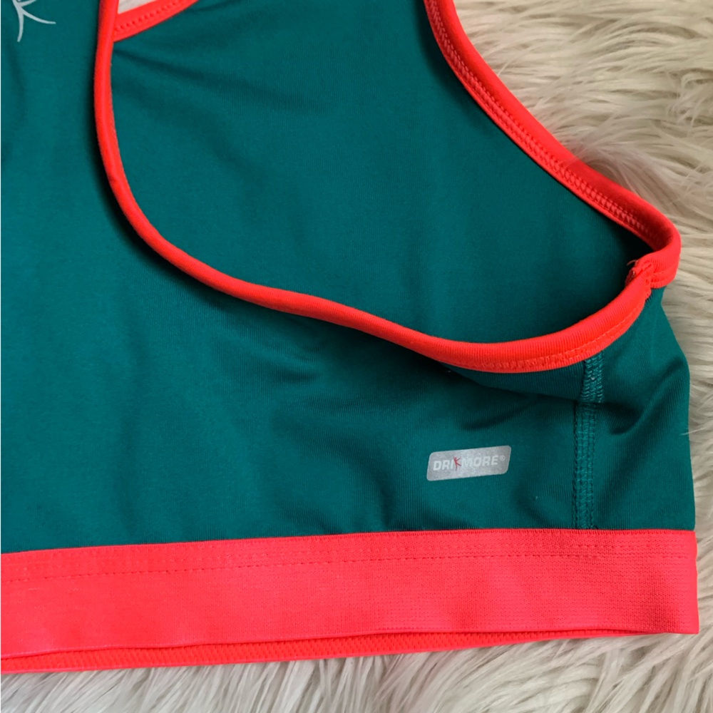 Danskin Teal and Coral Breathe Sports Bra - Picture 5 of 7